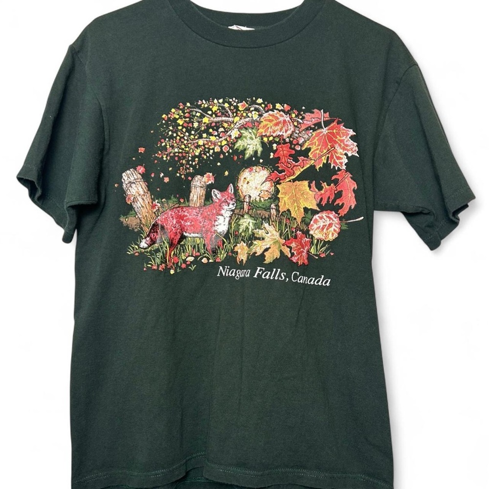 Green Niagara Falls Graphic T-Shirt - Picture 2 of 5